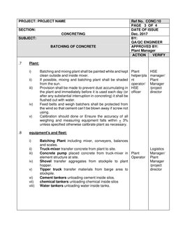 Batching Plant Method Statement | PDF | Construction Aggregate | Concrete