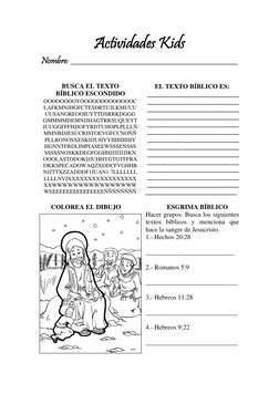 Actividades Kids 
Nombre: ___________________________________________________ 
 
 
EL TEXTO BÍBLICO ES: 
____________________