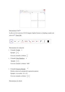 (https://wiki.geogebra.org/es/Herramienta_de_Conserva_Entrada) (https://wiki.geogebra.org/es/Vista_CAS) 
 
 
Herramientas CA
