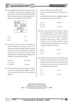 Concurso Nacional de Matemática
1.er
PROLOGMÁTICA 2009
4
www.prolog.edu.pe /  2833615 - 7199843
26.	 En la cuadrícula del gr