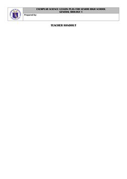 Senior High School Biology Lesson Plan | PDF | Lesson Plan | Education ...