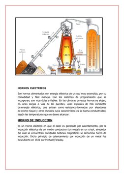 HORNOS  ELECTRICOS 
Son hornos alimentados con energía eléctrica de un uso muy extendido, por su 
comodidad y fácil manej