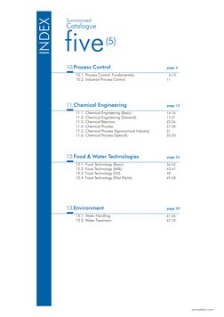 10.
10.1. Process Control. Fundamentals.
6-10
10.2. Industrial Process Control.
11
Process Control
page 4
five(5)
INDEX
11.
1