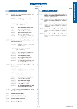 Page 5
10.- Process Control
6
11
-UCP
Computer Controlled Process Control System (with
-CPIC
Computer Controlled
Process Cont