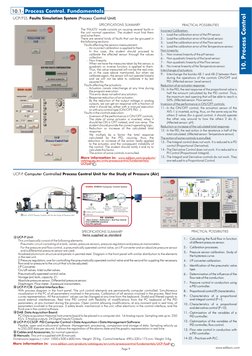 Page 9
UCP-P. Computer Controlled Process Control Unit for the Study of Pressure (Air)
Unit: UCP-P. Process Control Unit for
