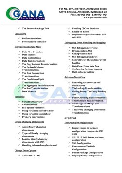 Flat No. 307, 3rd Floor, Annapurna Block,  
Aditya Enclave, Ameerpet, Hyderabad-38. 
Ph: 8340 905 905 / 8340 901 901 
www.gan