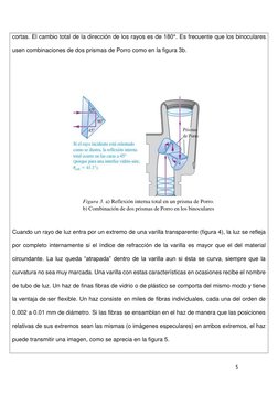 5 
 
cortas. El cambio total de la dirección de los rayos es de 180°. Es frecuente que los binoculares 
usen combinaciones de