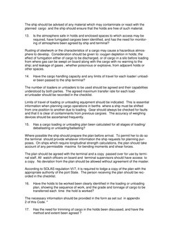 BLU Code Ship/Shore Safety Checklist | PDF | Ships | Cargo