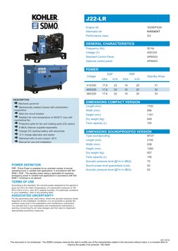 25/11/2018
This document is not contractual - The SDMO company reserves the right to modify any of the characteristics stated
