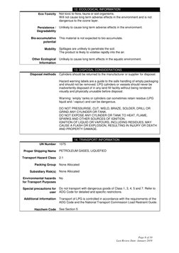 LPG Safety Data Sheet Overview | PDF | Liquefied Petroleum Gas | Propane