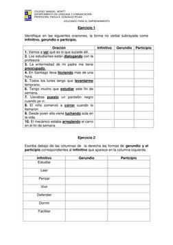 COLEGIO  MANUEL  MONTT 
DEPARTAMENTO DE LENGUAJE Y COMUNICACIÓN 
PROFESORA: PAOLA A. GONZALEZ ROJAS 
 
 
EDUCANDO PARA EL EMP