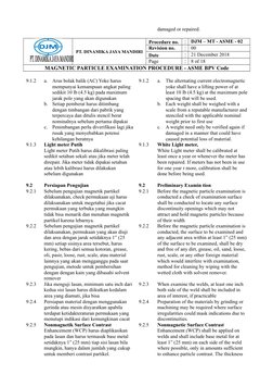 damaged or repaired.
PT. DINAMIKA JAYA MANDIRI
Procedure no.
:
DJM – MT - ASME - 02
Revision no.
:
00
Date
:
21 December 2018