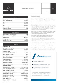 Boeing 787-8/9 Normal Procedures Checklist | PDF | Aerospace ...