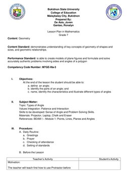 Bukidnon State University 
College of Education 
Malaybalay City, Bukidnon 
Prepared By: 
De Asis, Joven 
Gantao, Ronalyn