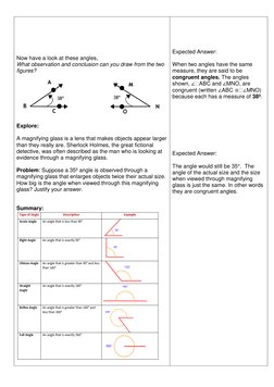 Now have a look at these angles, 
What observation and conclusion can you draw from the two 
figures? 
 
 
Explor
