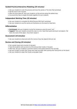 Get more lesson plans at https://www.education.com/lesson-plans/
Guided Practice/Interactive Modeling (20 minutes)
Ask your s