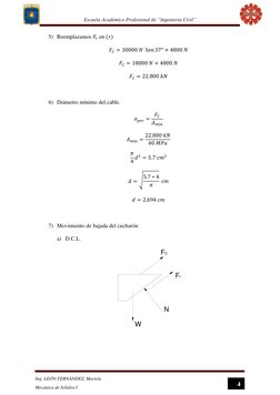 Escuela Académico Profesional de “Ingeniería Civil”  
 
 
4 
Ing. LEÓN FERNÁNDEZ, Mariela 
Mecánica de Sólidos I 
5) Reemplaz