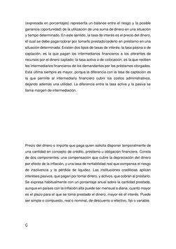(expresada en porcentajes) representa un balance entre el riesgo y la posible 
ganancia (oportunidad) de la utilización de un