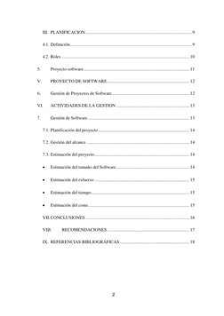 2 
 
III. PLANIFICACION .............................................................................................. 9 
4.1