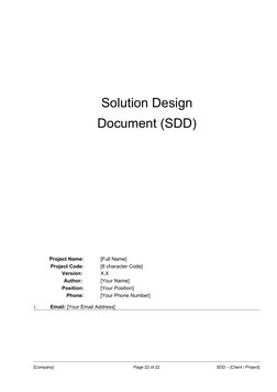 Solution Design Document Template | PDF | System | Computer Network