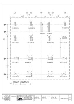 Residential Column Layout Plan | PDF