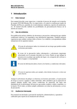 MicroSCADA Pro   
                                                                 SYS 600 9.3 
Manual de Operación 
5 
 
1 I