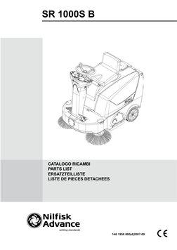 Balai Latéral Pour Nilfisk-Advance SR1100 - Compatible Avant Et Après 2010