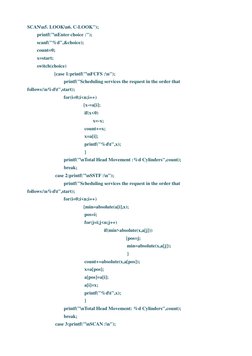 C-SCAN Disk Scheduling Program in C | PDF | Computer Architecture ...