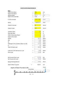Design Of Cantilever Beam As Per Is 456 - The Best Picture Of Beam
