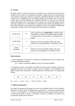 Cuaderno de Griego.                                                                                                        Pá