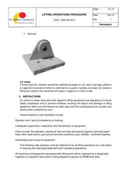 Lifting Operations Procedure Guide | PDF | Crane (Machine) | Elevator