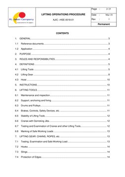 Lifting Operations Procedure Guide | PDF | Crane (Machine) | Elevator