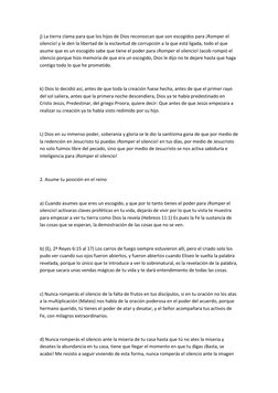 j) La tierra clama para que los hijos de Dios reconozcan que son escogidos para ¡Romper el 
silencio! y le den la libertad de