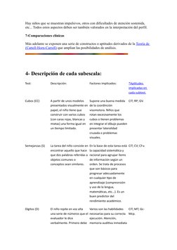 Hay niños que se muestran impulsivos, otros con dificultades de atención sostenida, 
etc... Todos estos aspectos deben ser ta