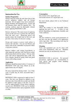 Product Data Sheet 
PENTENS 
 
UFON NANO-CHEMICAL CORP.   
No.36, Lane 105, Chengfu Rd., Sansia Dist., New Taipei City 23