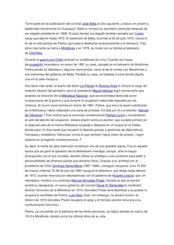 Tomó parte en la sublevación del coronel José Balta  (https://es.wikipedia.org/wiki/Jos%C3%A9_Balta)al año siguiente, y estuv