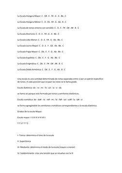 La Escala Húngara Mayor: C . D# . E . F# . G . A . Bb . C 
 
La Escala Húngara Menor: C . D . Eb . F# . G . Ab . B . C 
 
La