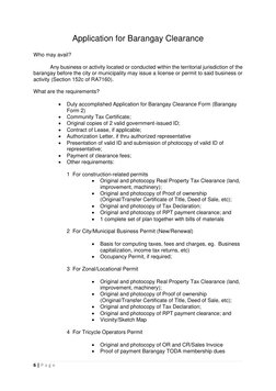 Barangay Citizen Charter Model Guide | PDF | Identity Document | Receipt
