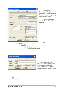 GE-Survey Software Guide v2.13 | PDF | Menu (Computing) | Command Line ...