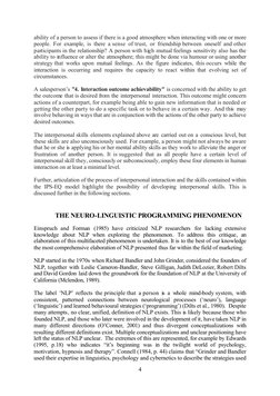 4
ability of a person to assess if there is a good atmosphere when interacting with one or more 
people. For example, is ther