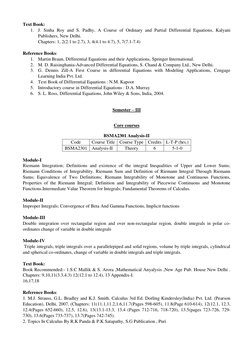 Text Book: 
1. J. Sinha Roy and S. Padhy, A Course of Ordinary and Partial Differential Equations, Kalyani 
Publishers, New D