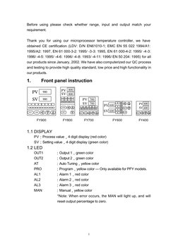 Temperature Controller Operation Manual | PDF | Electrical Engineering ...