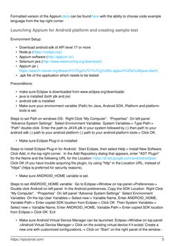 Formatted version of the Appium docs (https://github.com/appium/appium/tree/master/docs/en) can be found here (http://appium.