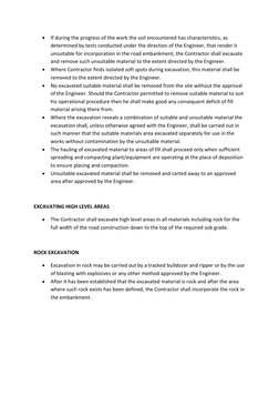  If during the progress of the work the soil encountered has characteristics, as 
determined by tests conducted under the di