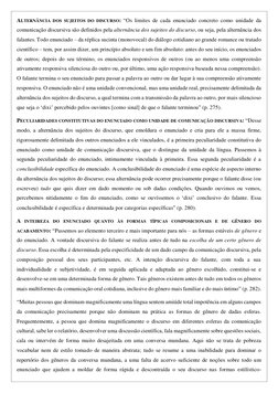 ALTERNÂNCIA DOS SUJEITOS DO DISCURSO: “Os limites de cada enunciado concreto como unidade da 
comunicação discursiva são defi