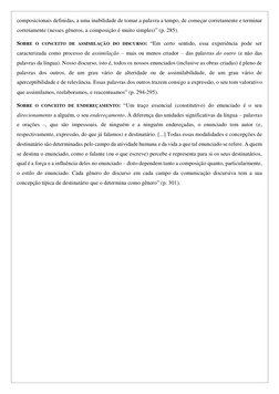 composicionais definidas, a uma inabilidade de tomar a palavra a tempo, de começar corretamente e terminar 
corretamente (nes