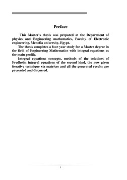 1 
 
 
 
 
Preface 
 
 
         This Master’s thesis was prepared at the Department of 
physics and Engineering mathe