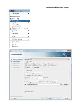 Exporting DDL & DML in SQL Developer | PDF | Oracle Database | Software ...
