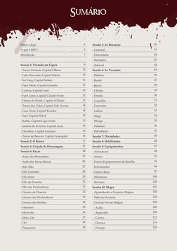 Sobre o Jogo
O que é RPG?
Introdução
Sessão 1: Vivendo em Ligeia
- Terras Centrais, Capital Othera
- Leão Dourado, Capital Va