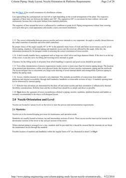 See the Fig.4 / 5 for overall orientation of a distillation column.
Line approaching the yard/piperack can turn left or right